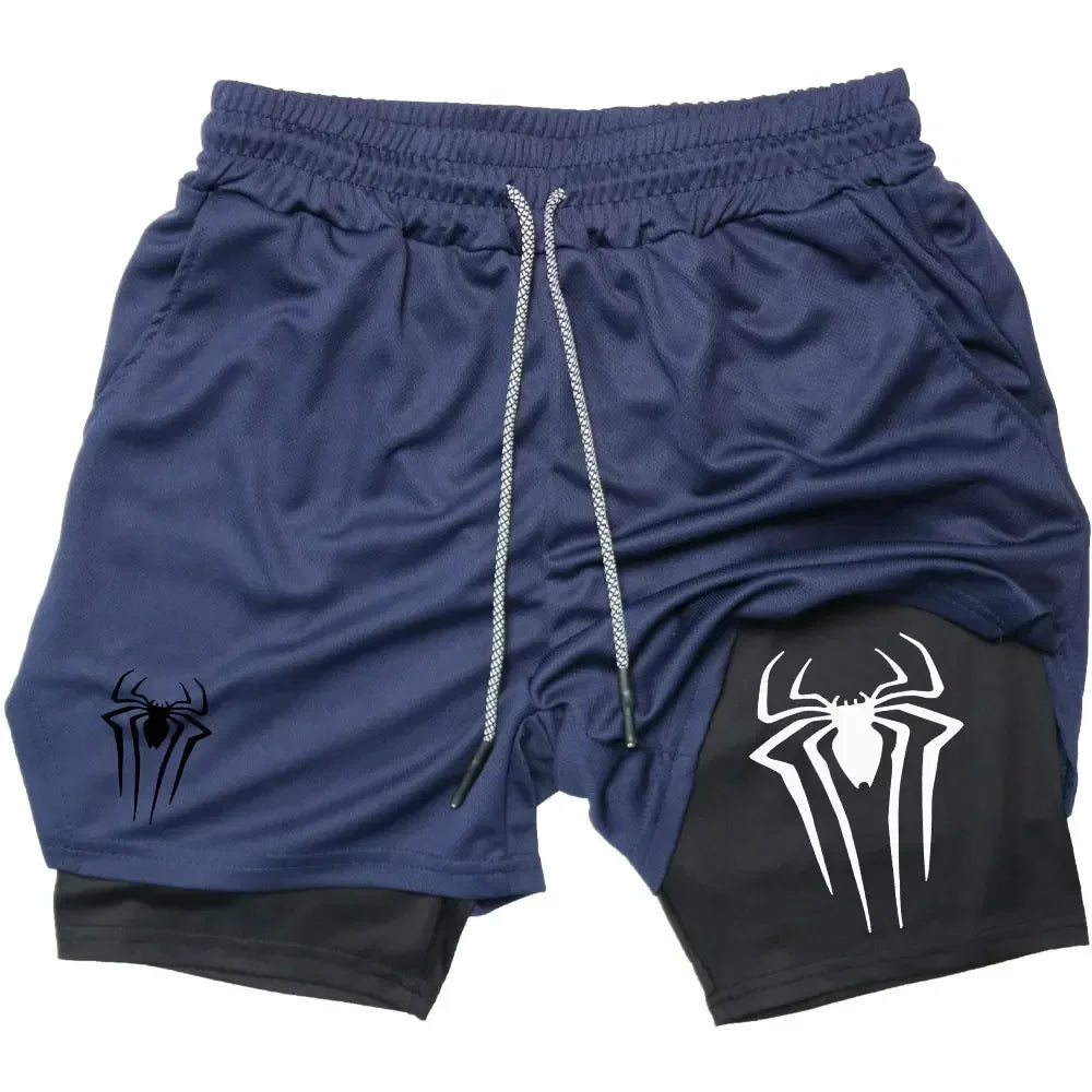 Anime Printed Gym Shorts
