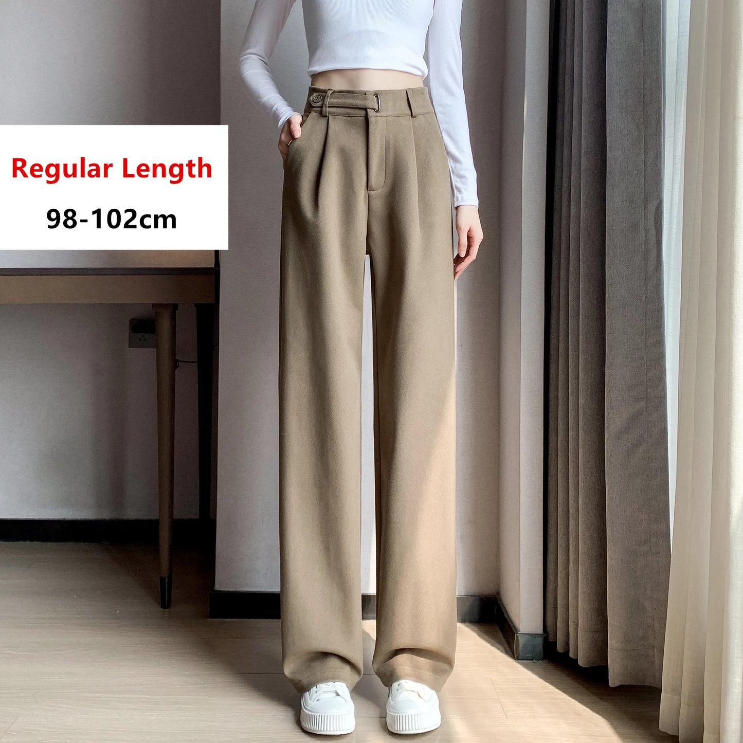 Wool Wide-Leg Trousers