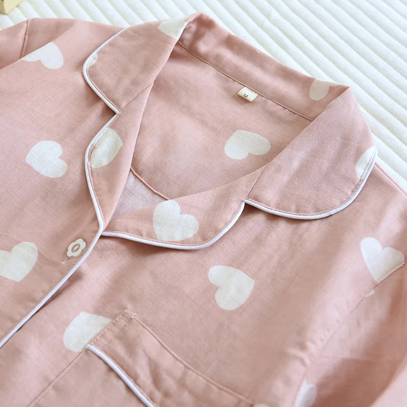 100% Cotton Love Print Pajama Set