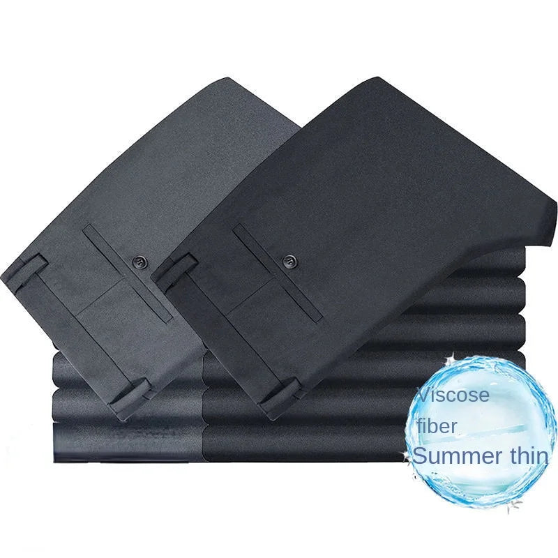 Elastic Slim Fit Business Trousers