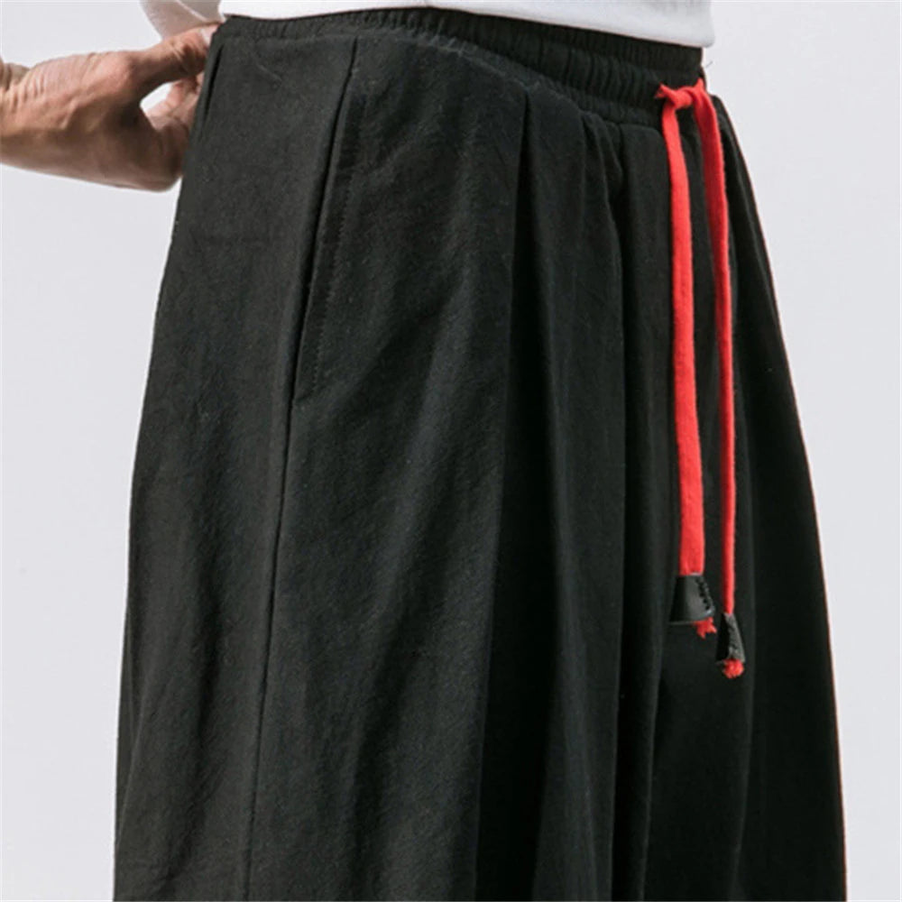 Oversized Linen Harem Sweatpants