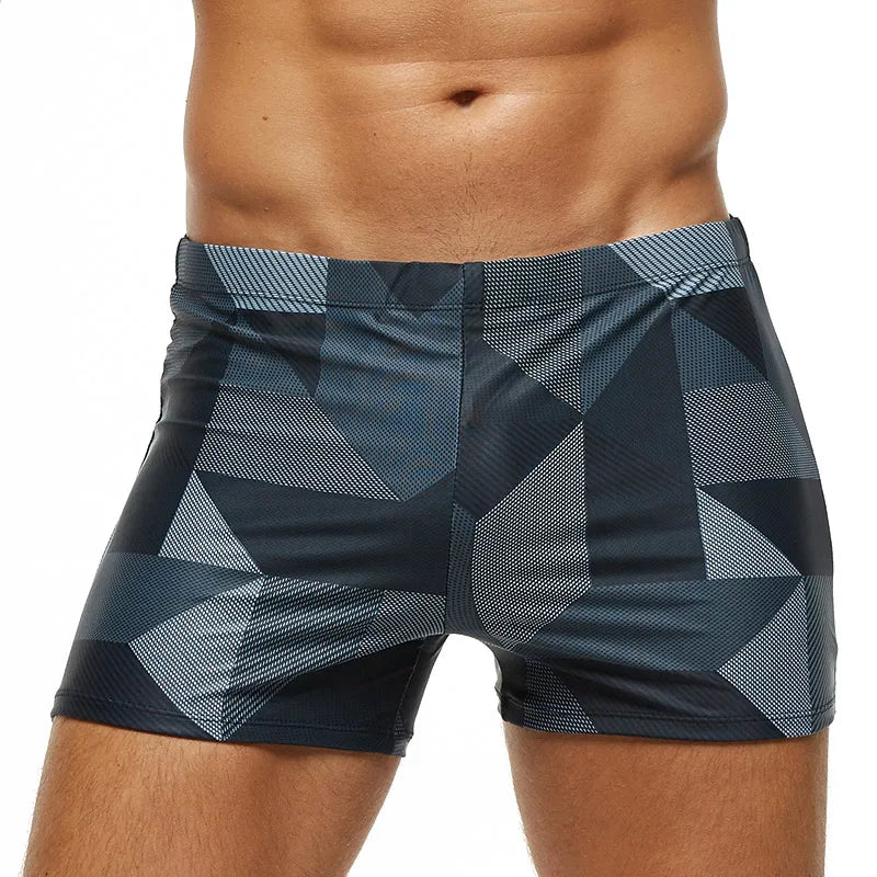 Men’s Adjustable Summer Swim Trunks