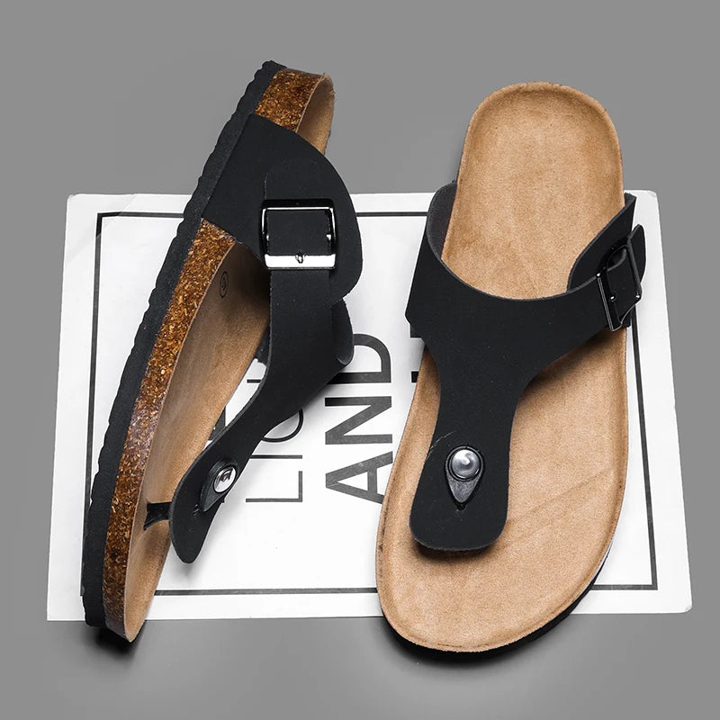 Men’s Casual Cork Flip Flops