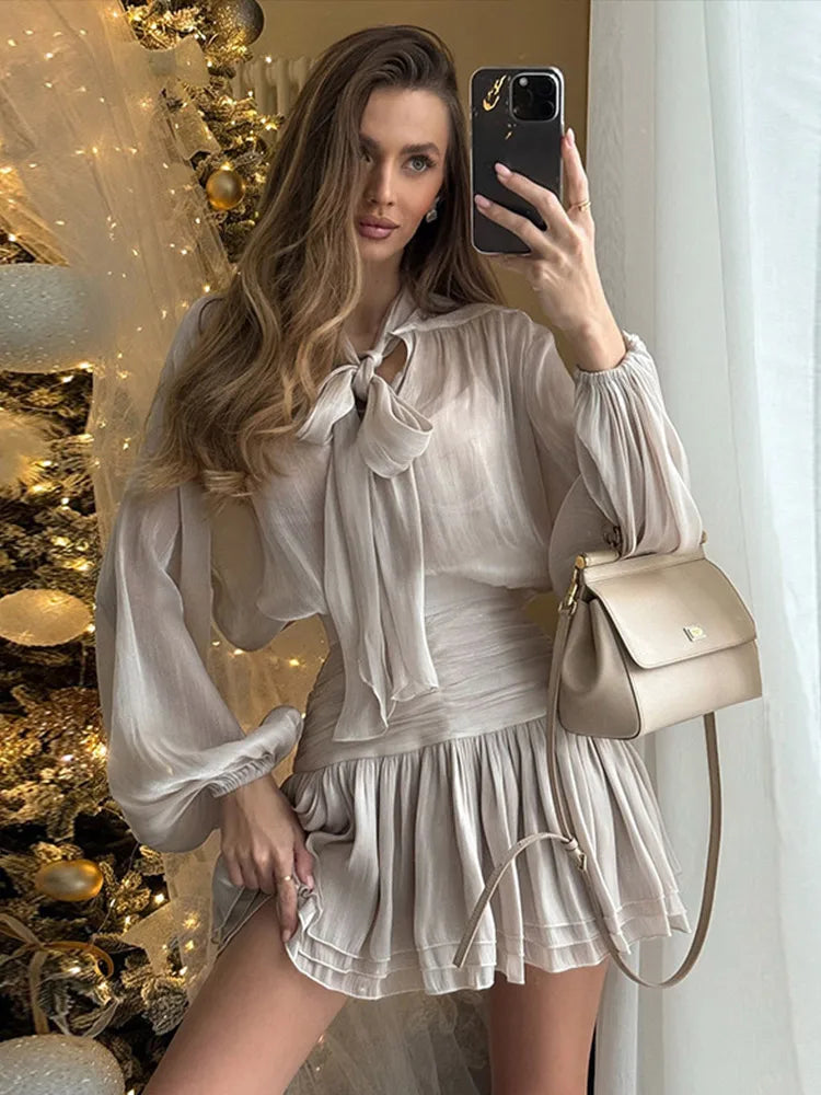 Elegant Bow Skirt Set