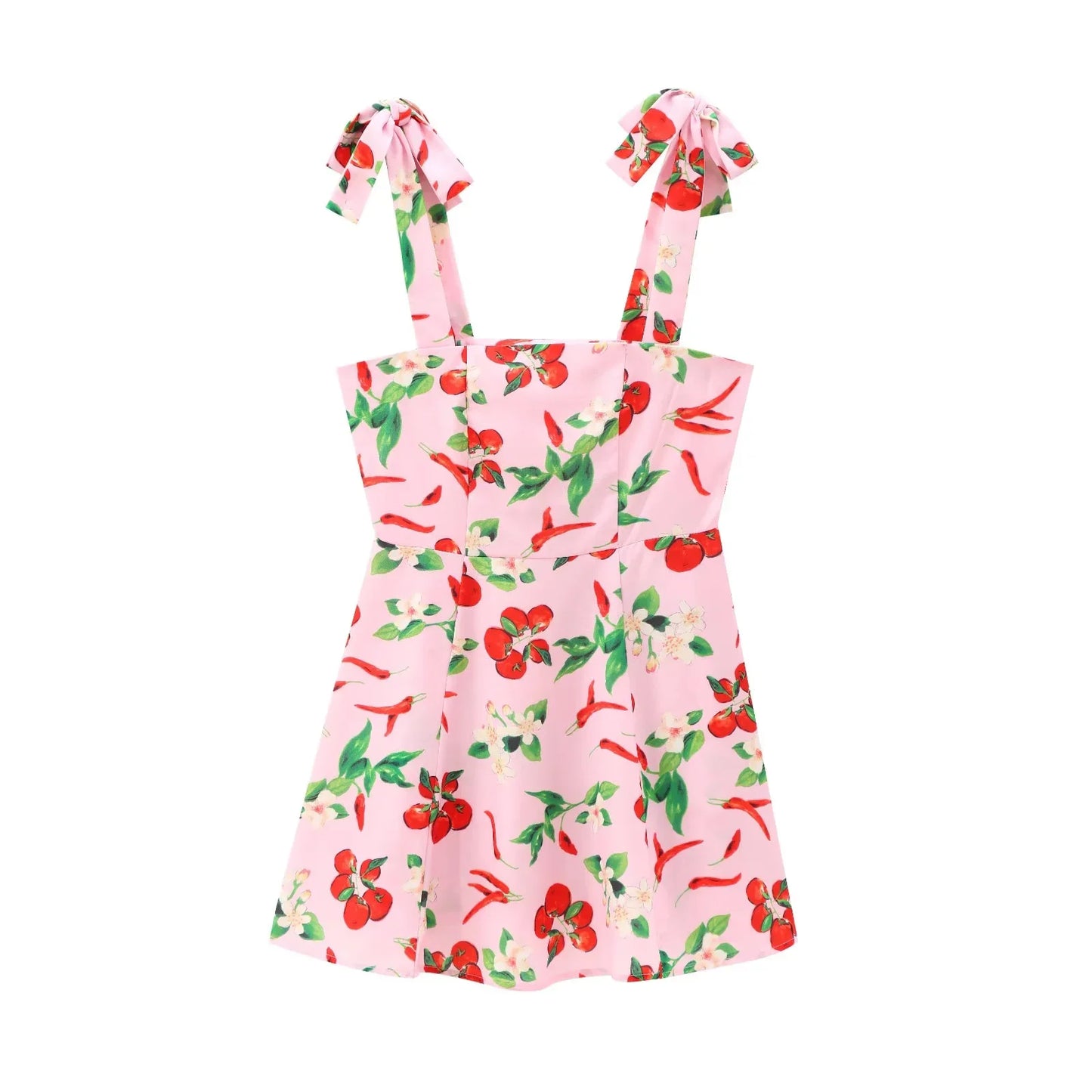 Fruit Print Slip Dress