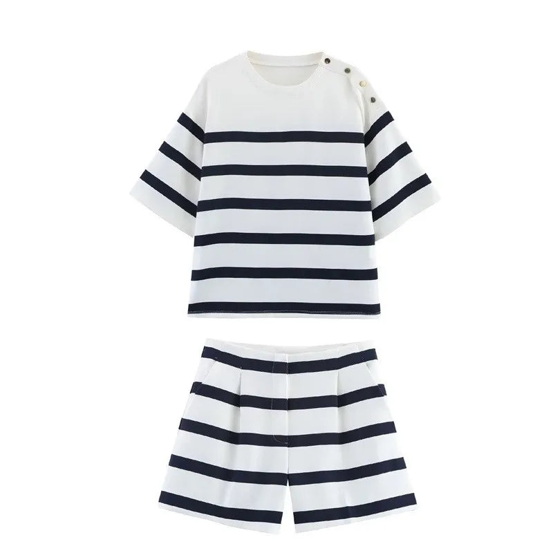 Striped Two-Piece Summer Set