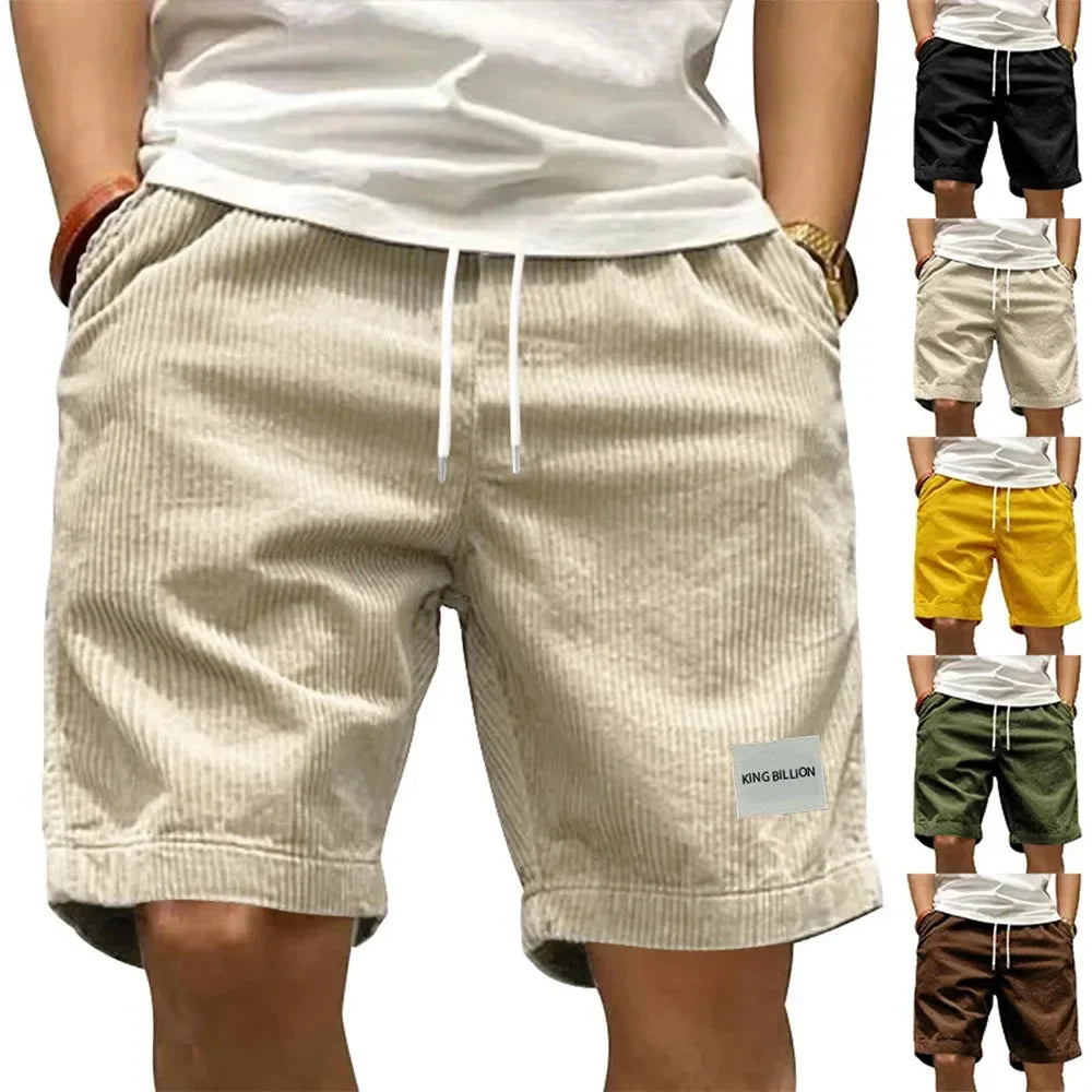 Retro Corduroy Cargo Shorts