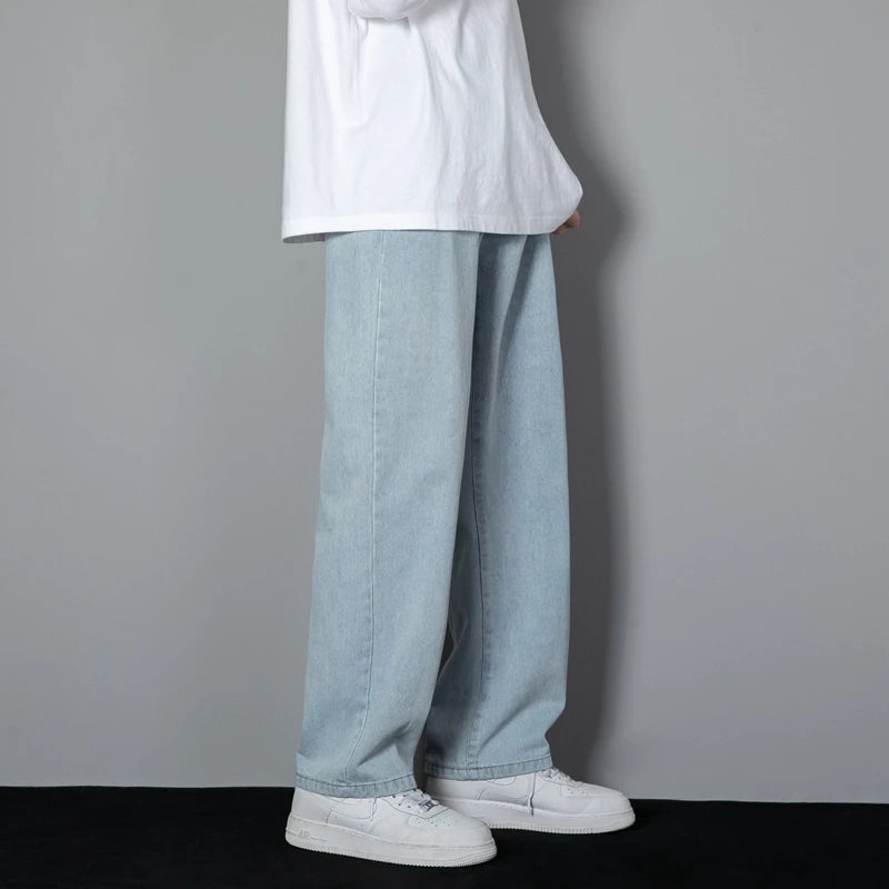 Classic Straight Wide-Leg Jeans
