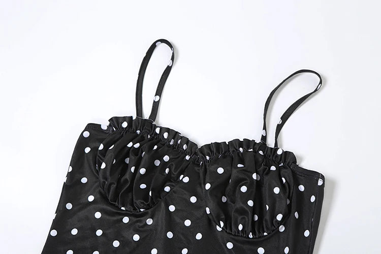Polka Dot Spaghetti Strap Dress