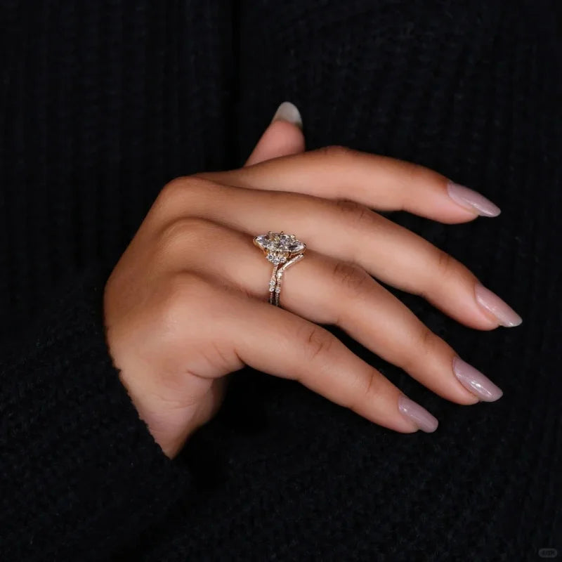 Lab Grown Marquise Diamond Ring