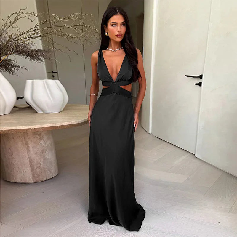Deep V Bodycon Dress