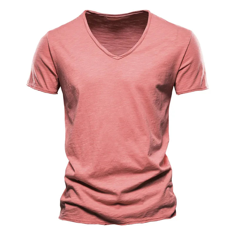 100% Cotton V-Neck Tee