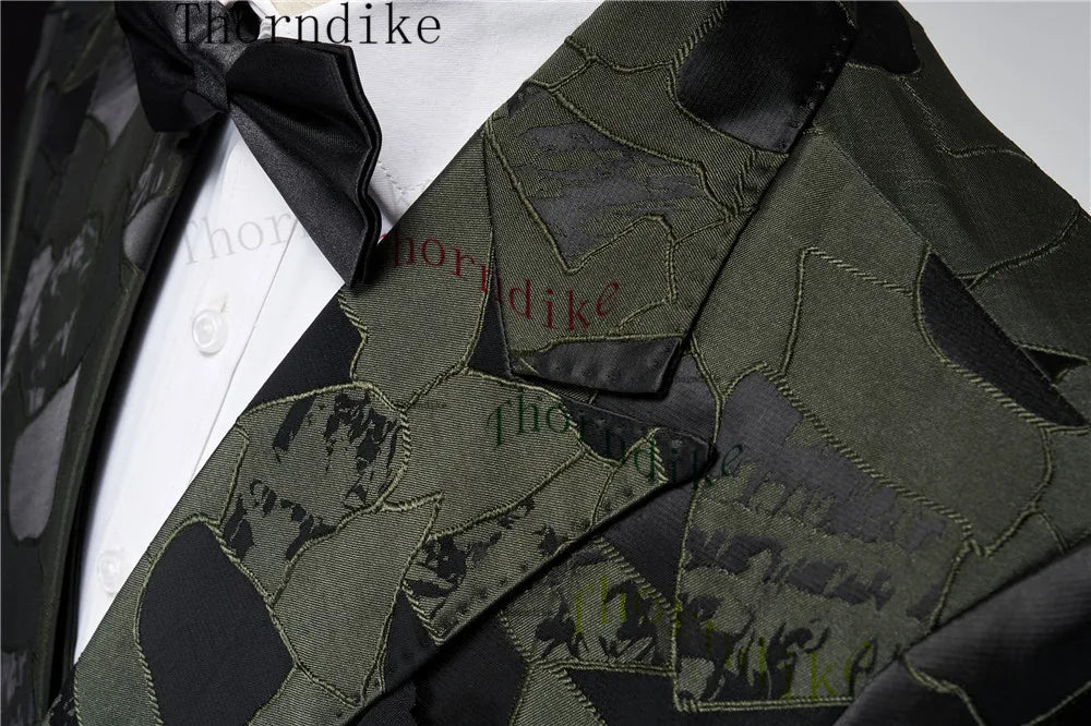 Slim Fit Green Tuxedo