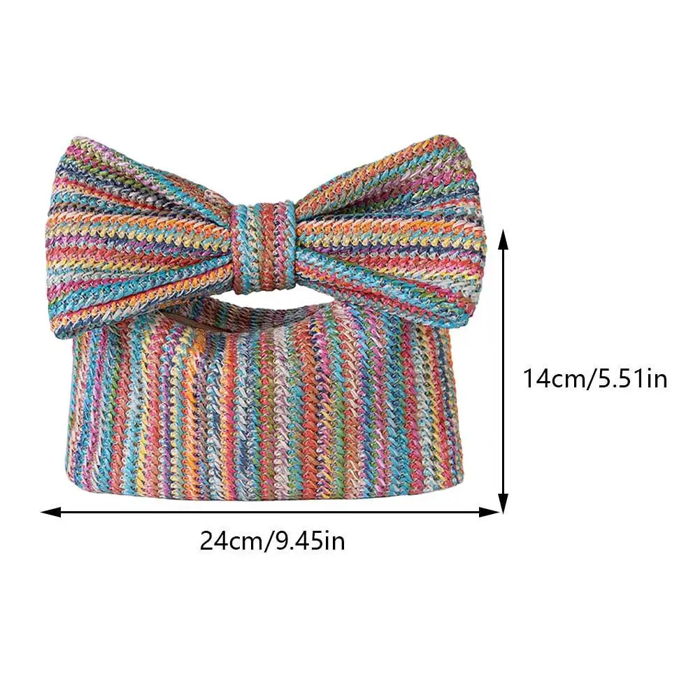 Summer Beach Striped Clutch