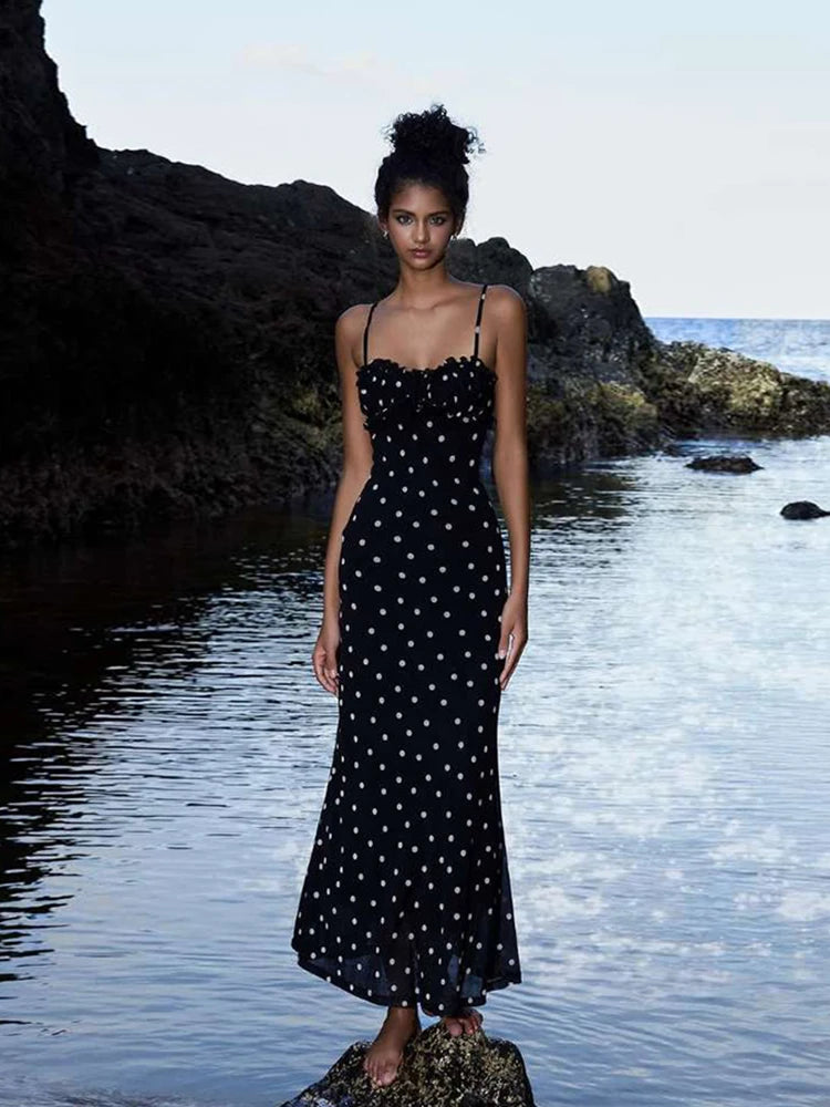 Polka Dot Spaghetti Strap Dress