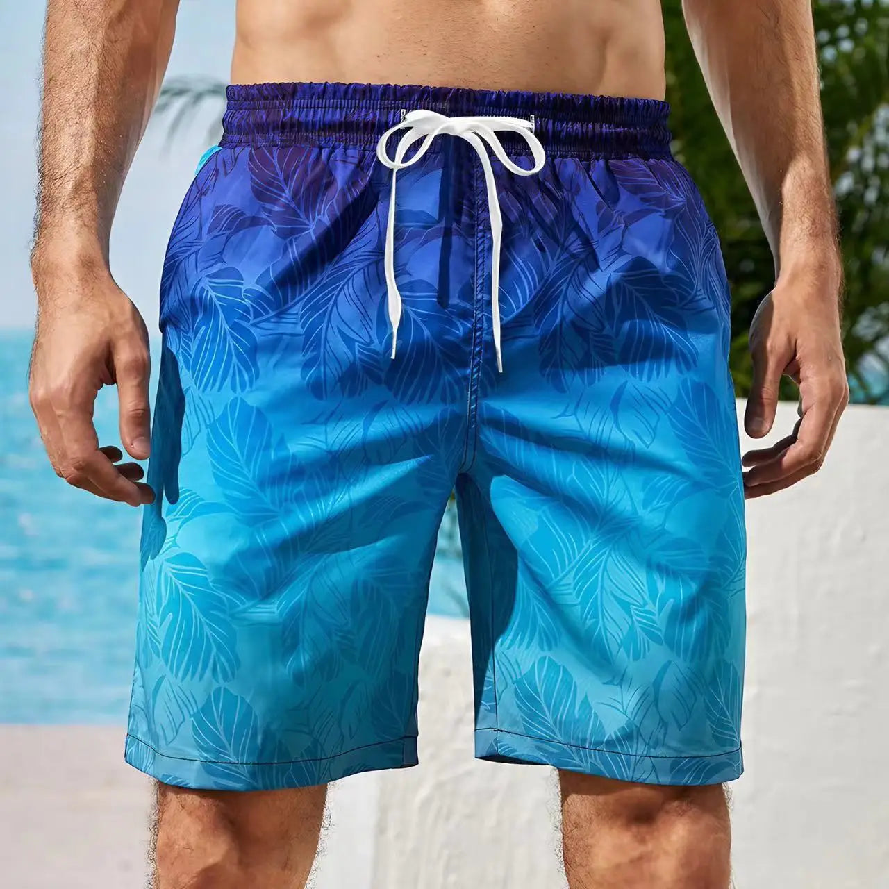 Men’s Gradient Graphic Swim Shorts