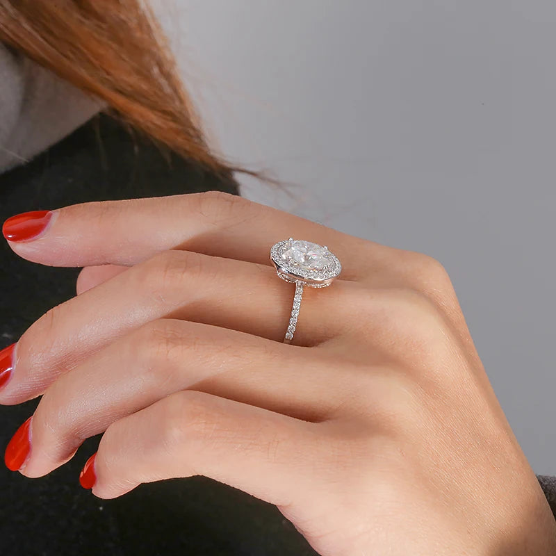 3ct Oval Lab Diamond Ring