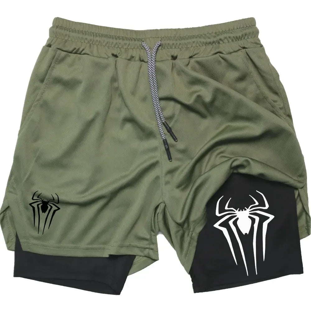 Anime Printed Gym Shorts
