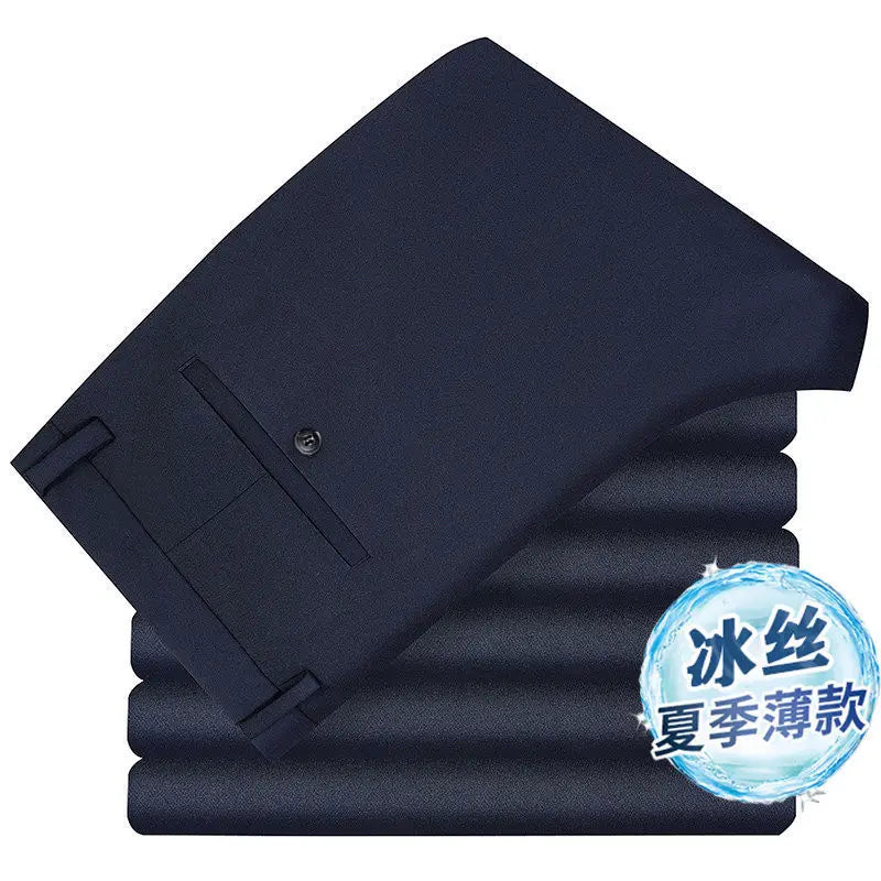 Elastic Slim Fit Business Trousers