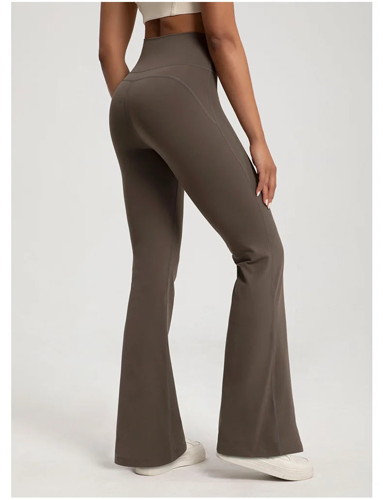 High Waisted Bell Bottom Leggings