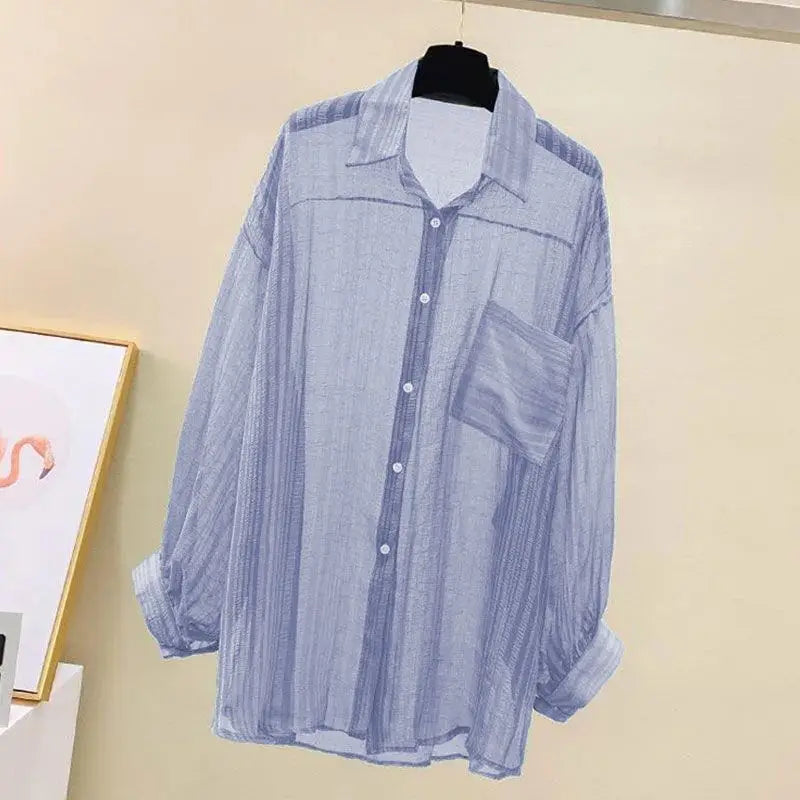Sheer Chiffon Sunscreen Cardigan