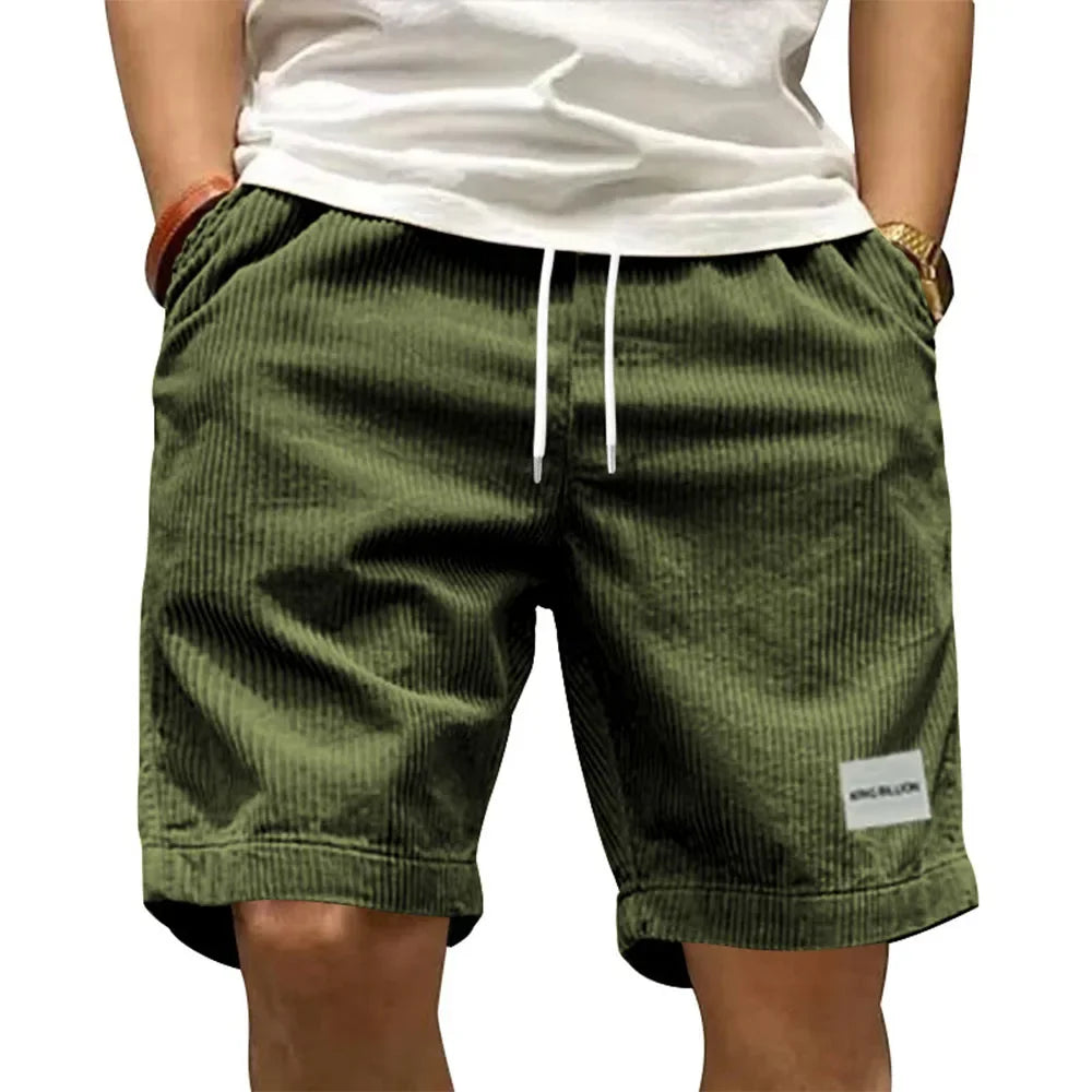 Retro Corduroy Cargo Shorts
