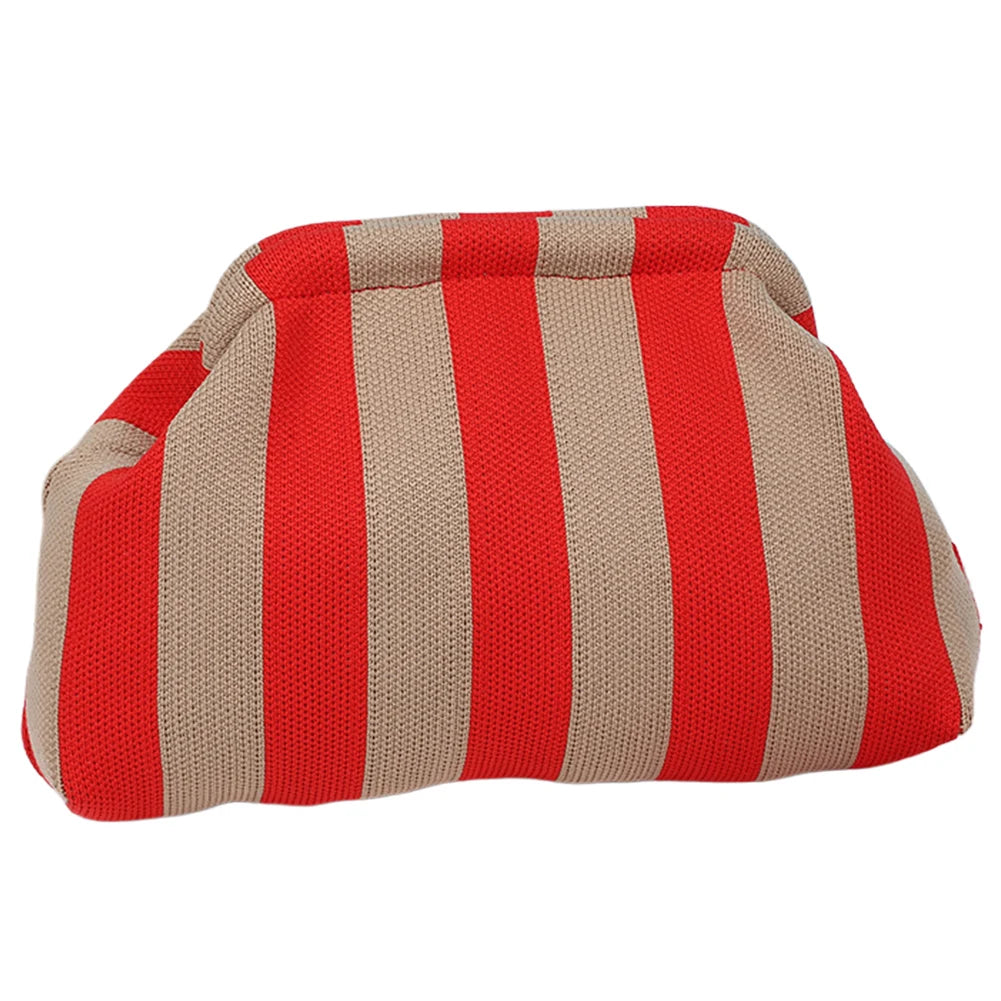 Summer Beach Striped Clutch