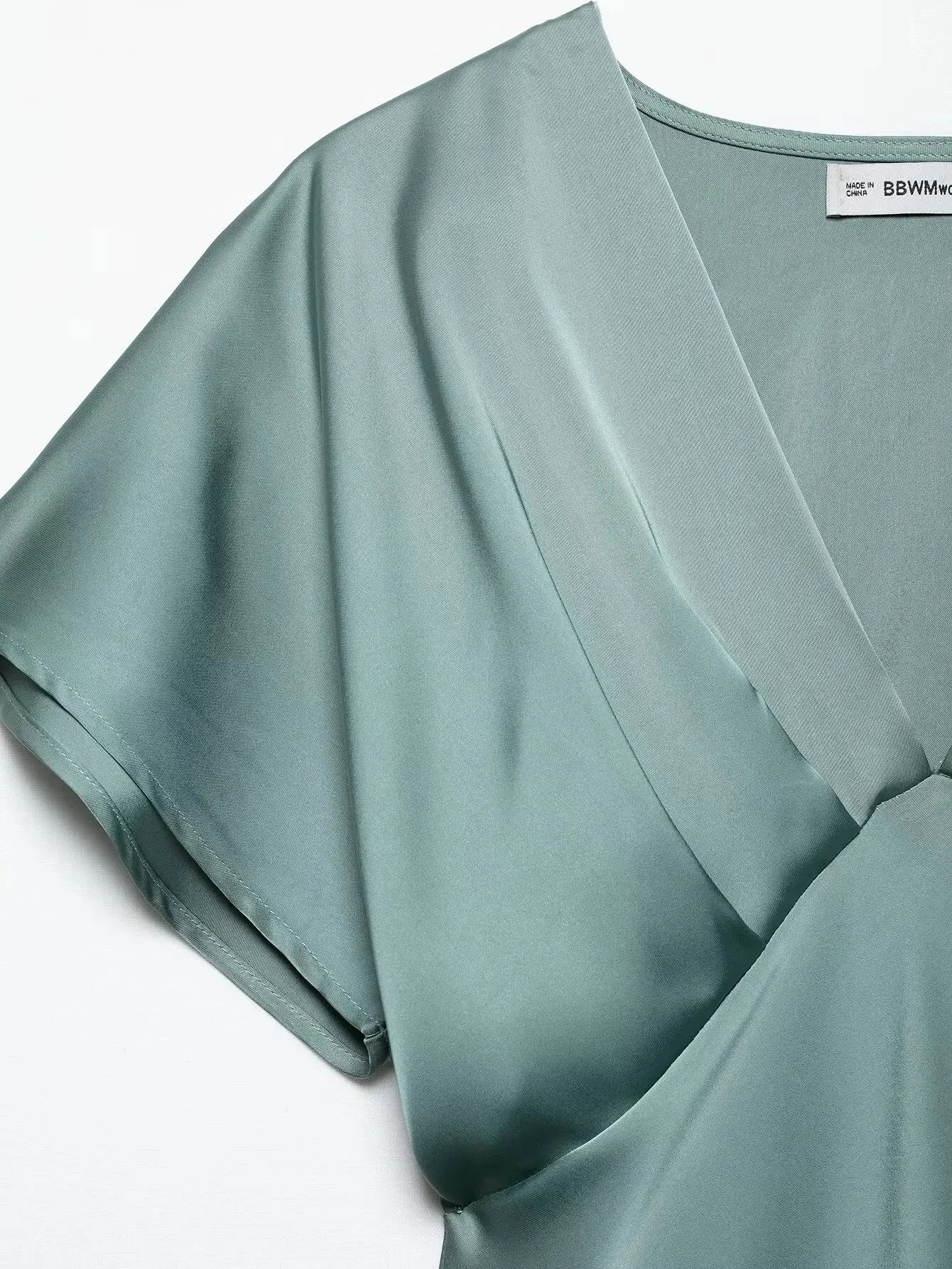 2025 Satin V-Neck Dress