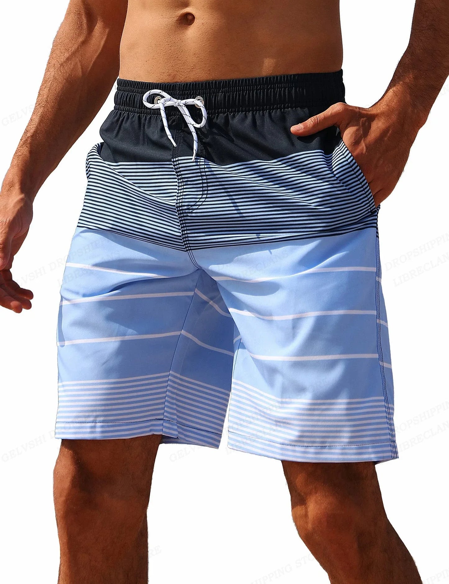 Men’s Gradient Graphic Swim Shorts