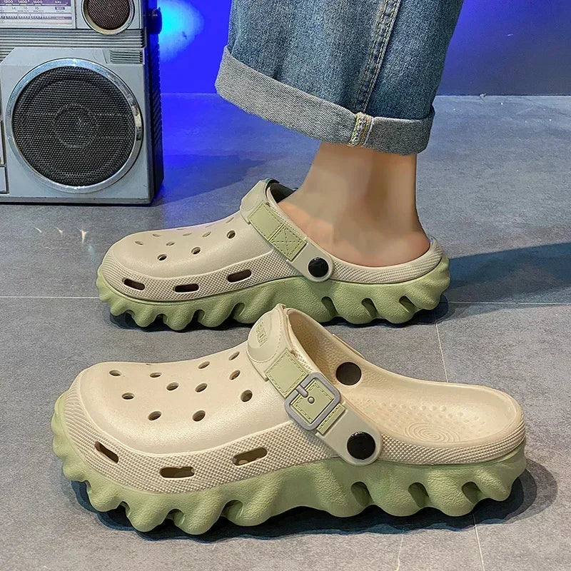 Men’s Green Clogs Summer Slippers