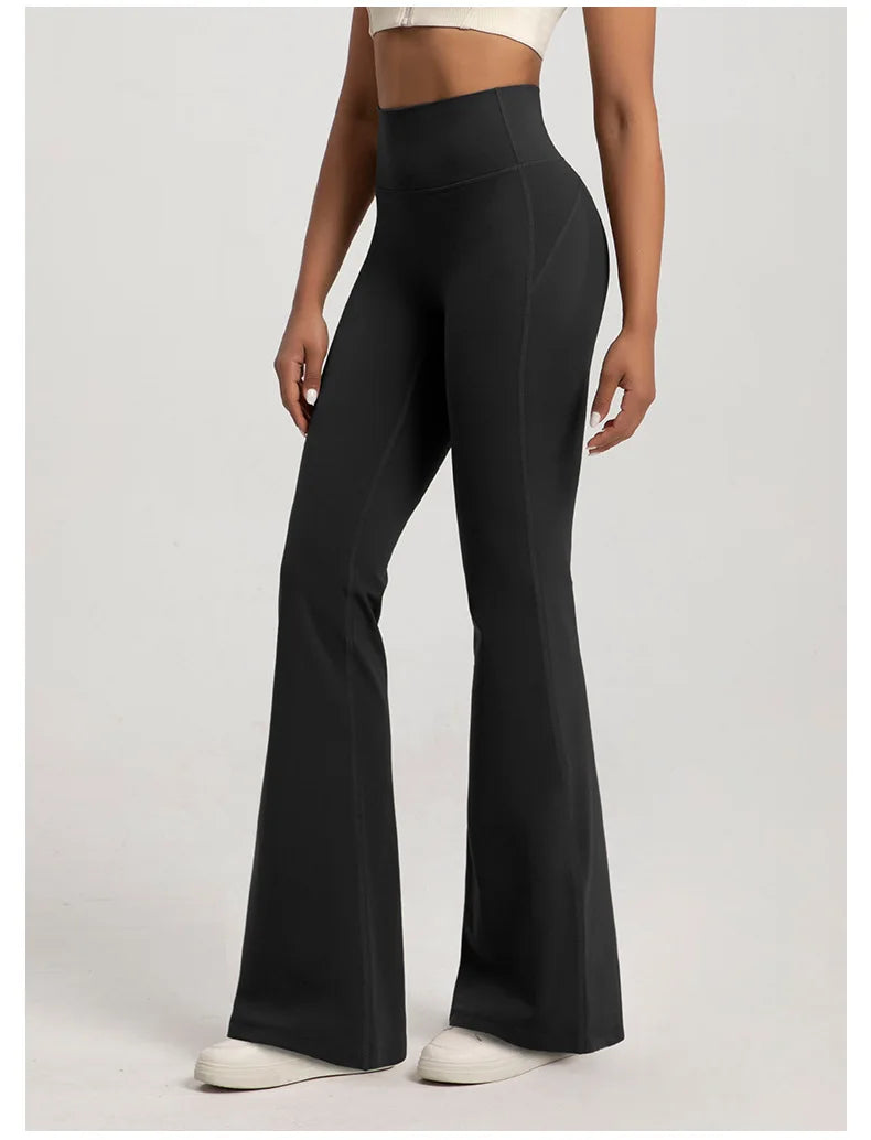 High Waisted Bell Bottom Leggings