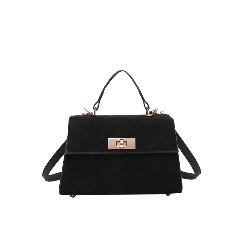Suede Crossbody Bag Adjustable Strap