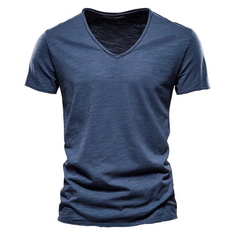 100% Cotton V-Neck Tee