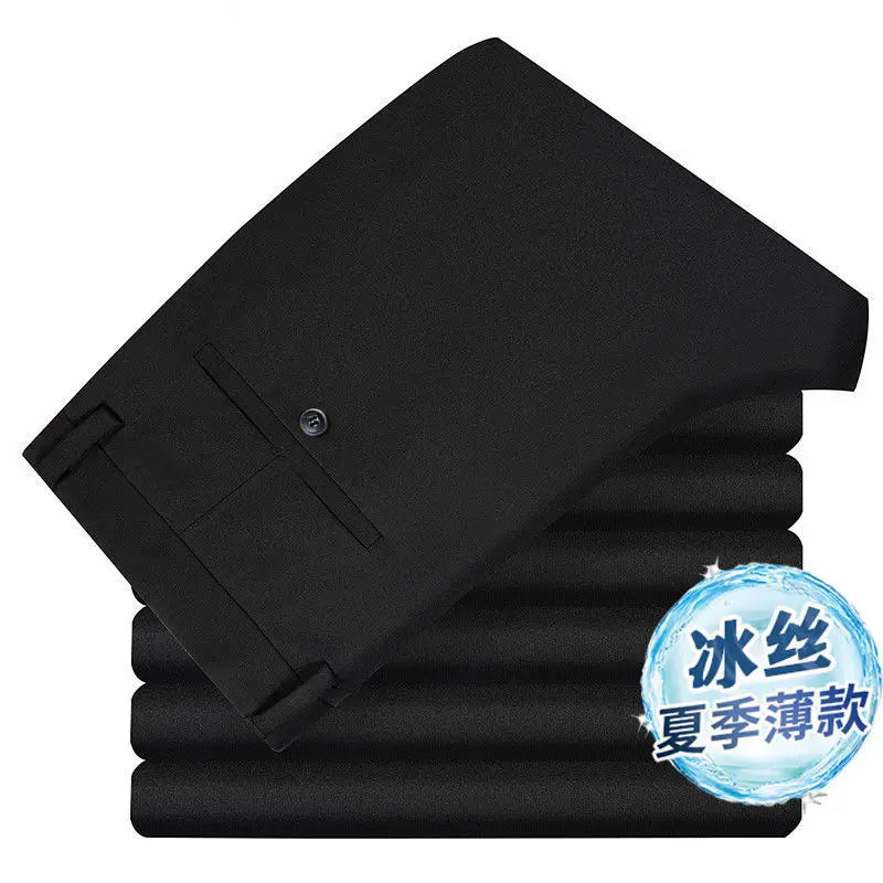 Elastic Slim Fit Business Trousers