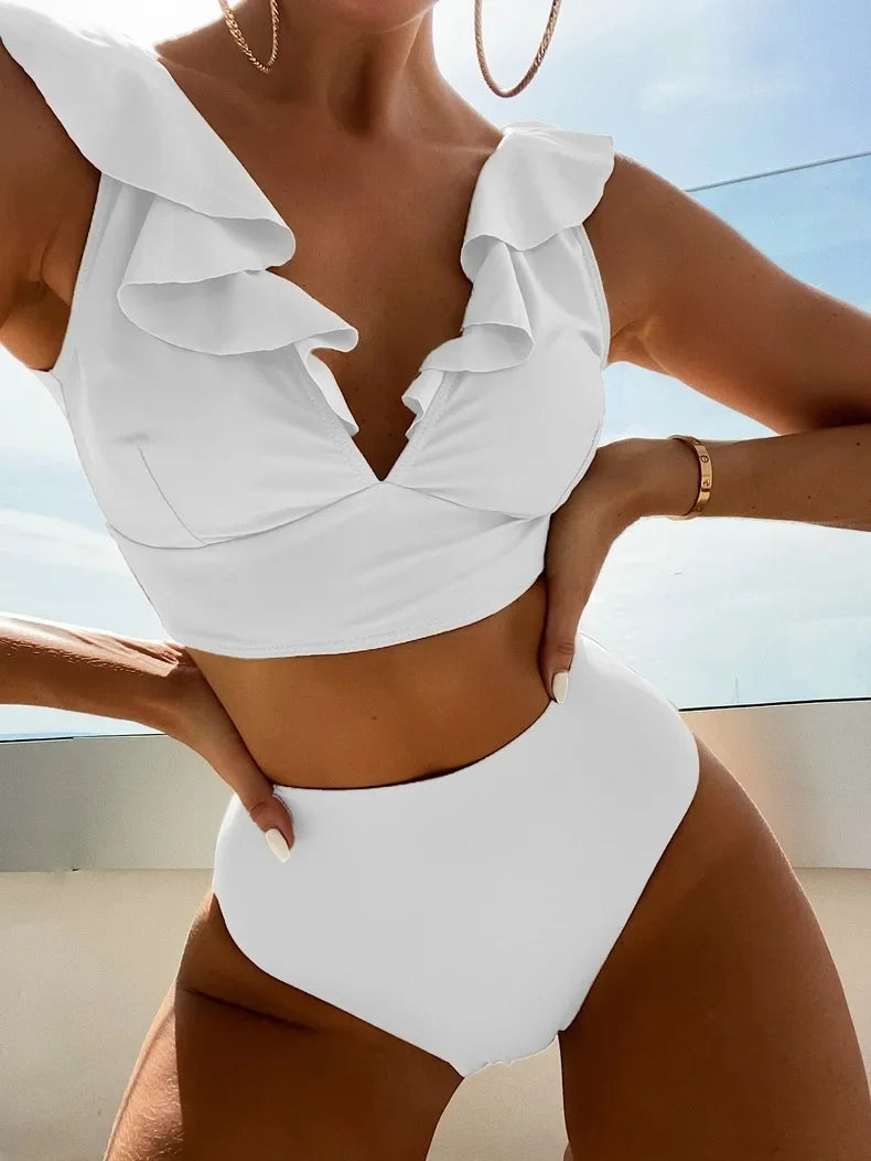 Ruffled Bikini Set Swimwear