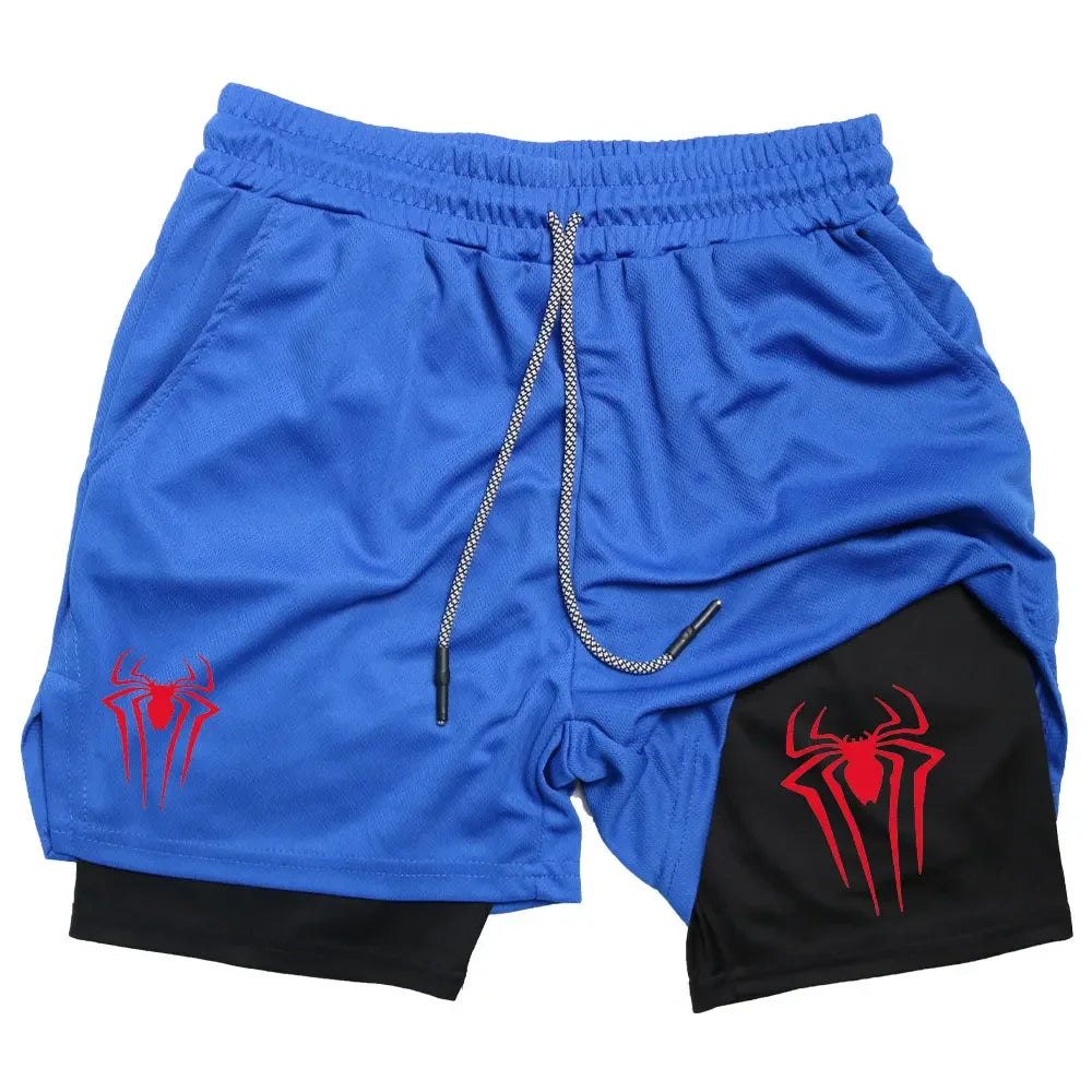 Anime Printed Gym Shorts