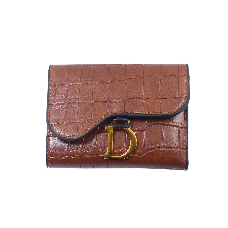 Small Leather Hasp Card Wallet