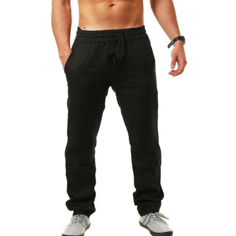 Drawstring Straight Leg Sports Pants