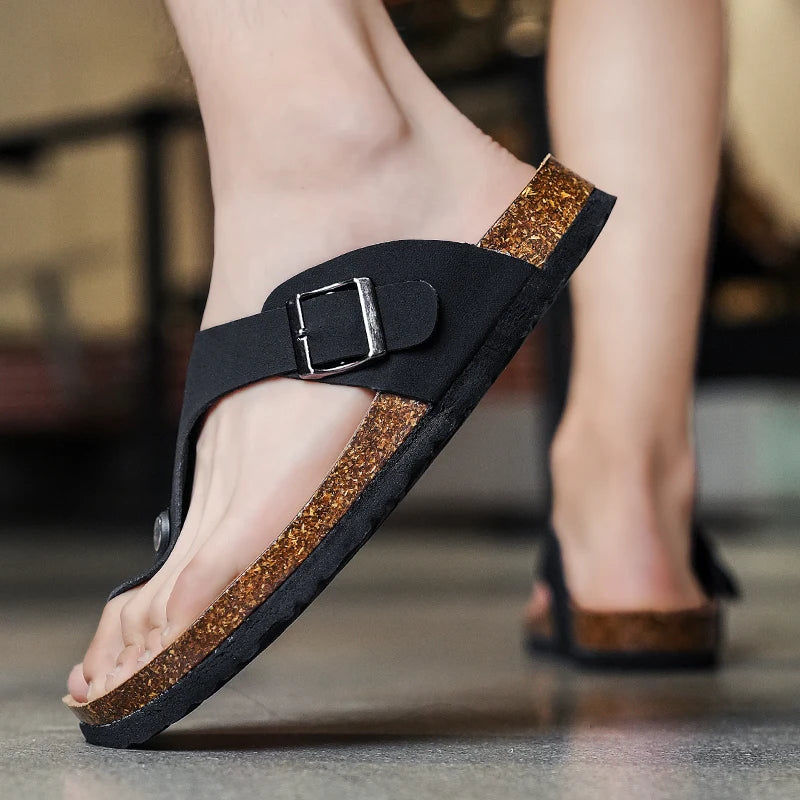 Men’s Casual Cork Flip Flops