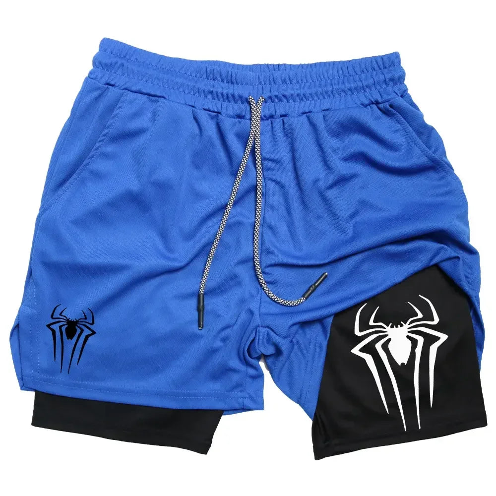 Anime Printed Gym Shorts