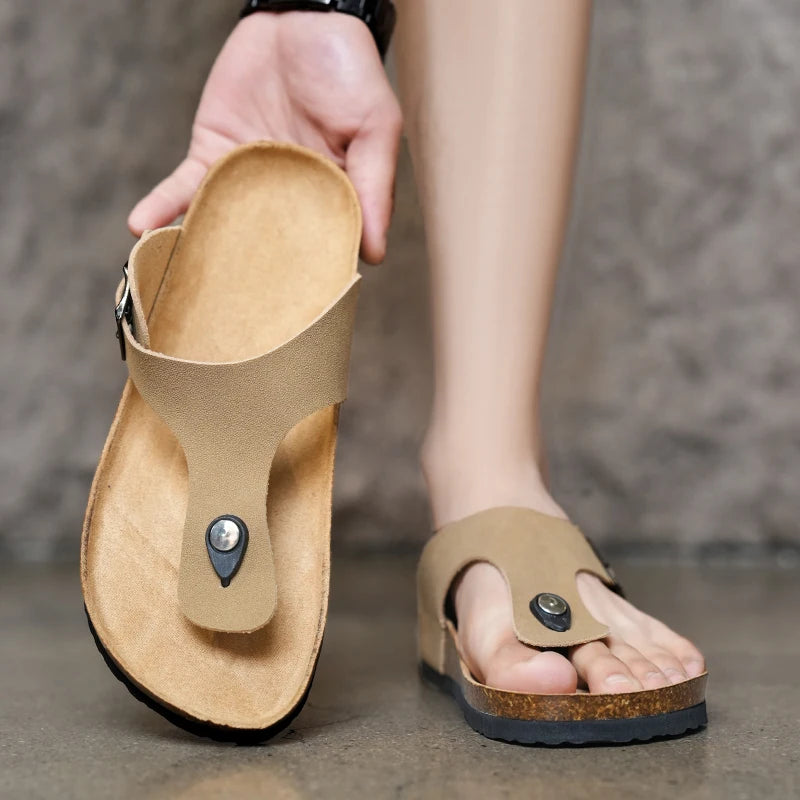 Men’s Casual Cork Flip Flops