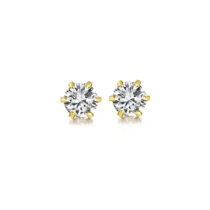 18K Gold Lab-Grown Diamond Earrings