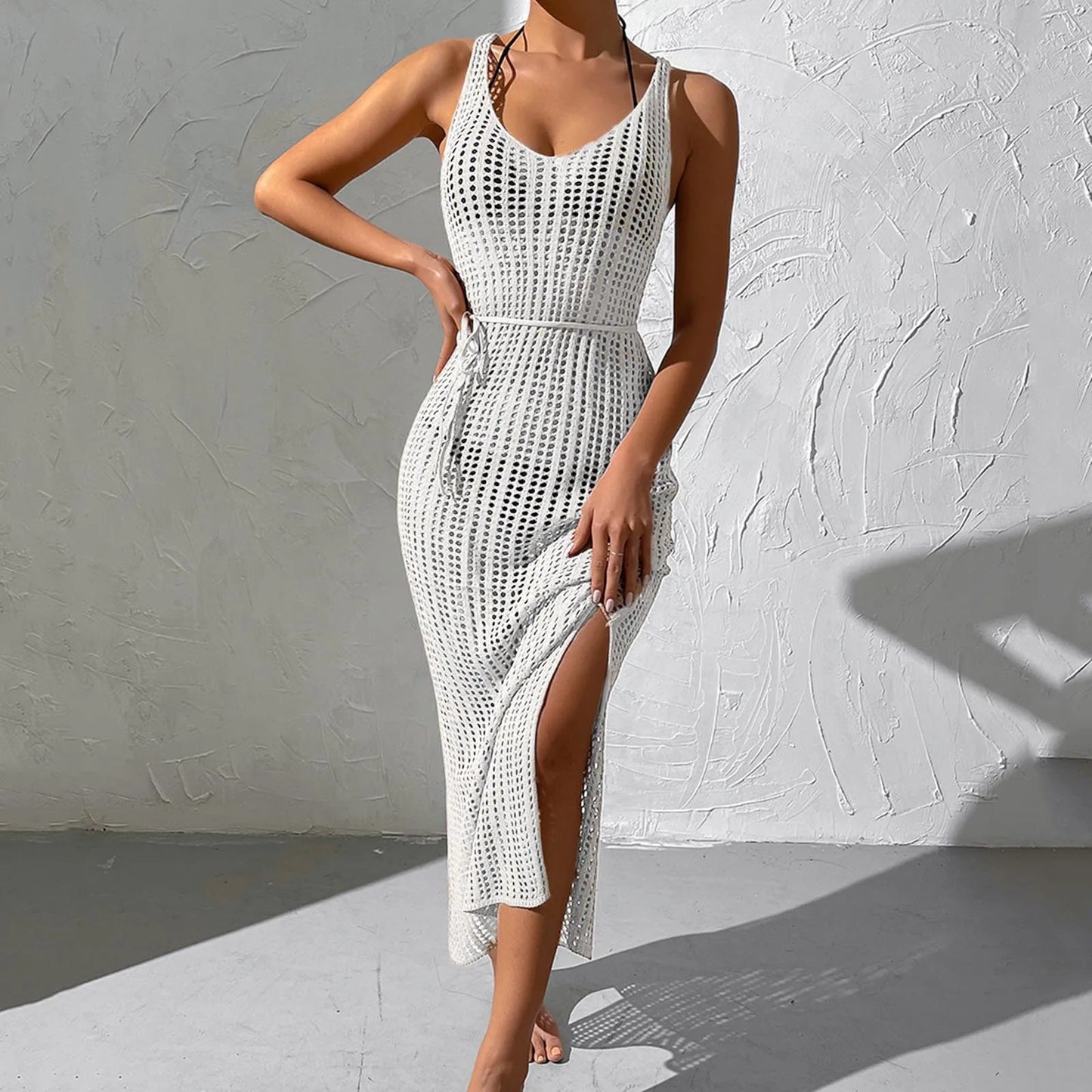 Sarong Fishnet Beach Cover-Up