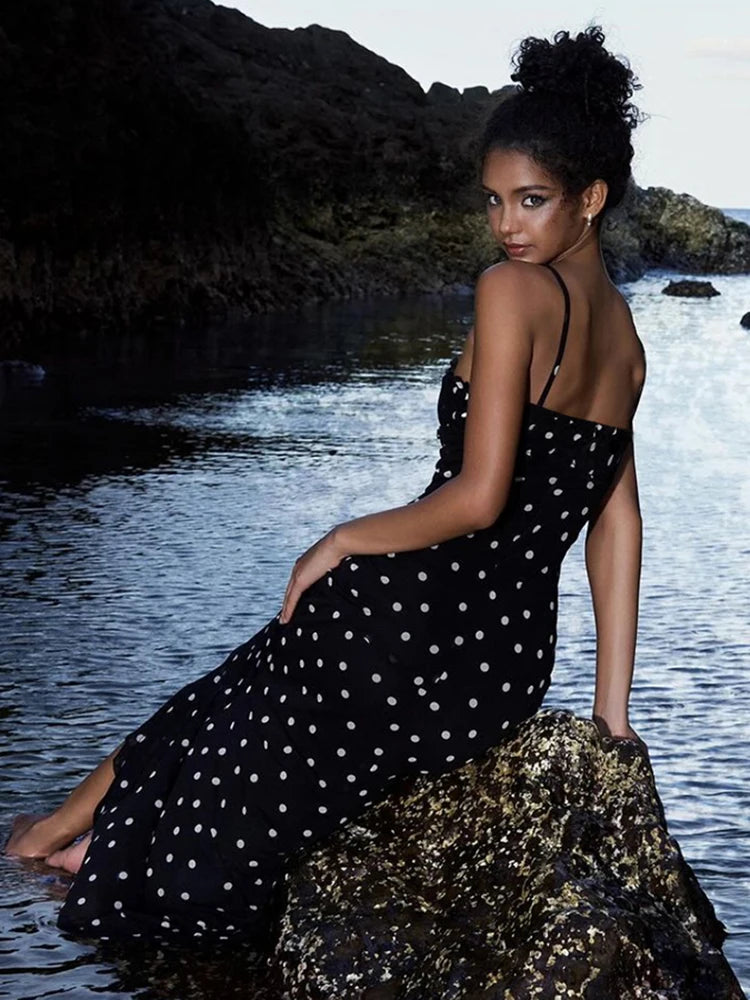 Polka Dot Spaghetti Strap Dress