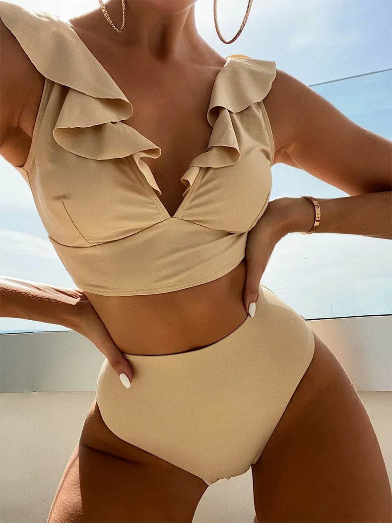Ruffled Bikini Set Swimwear