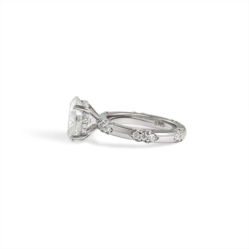 Silver 925 Moissanite Engagement Ring