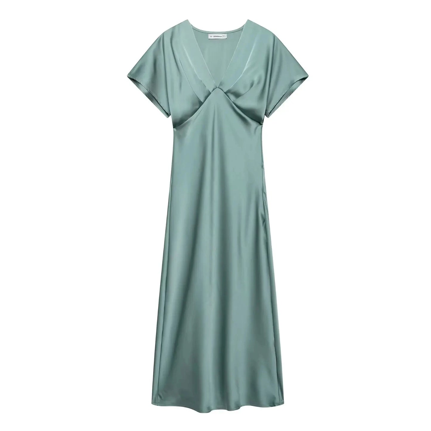 2025 Satin V-Neck Dress