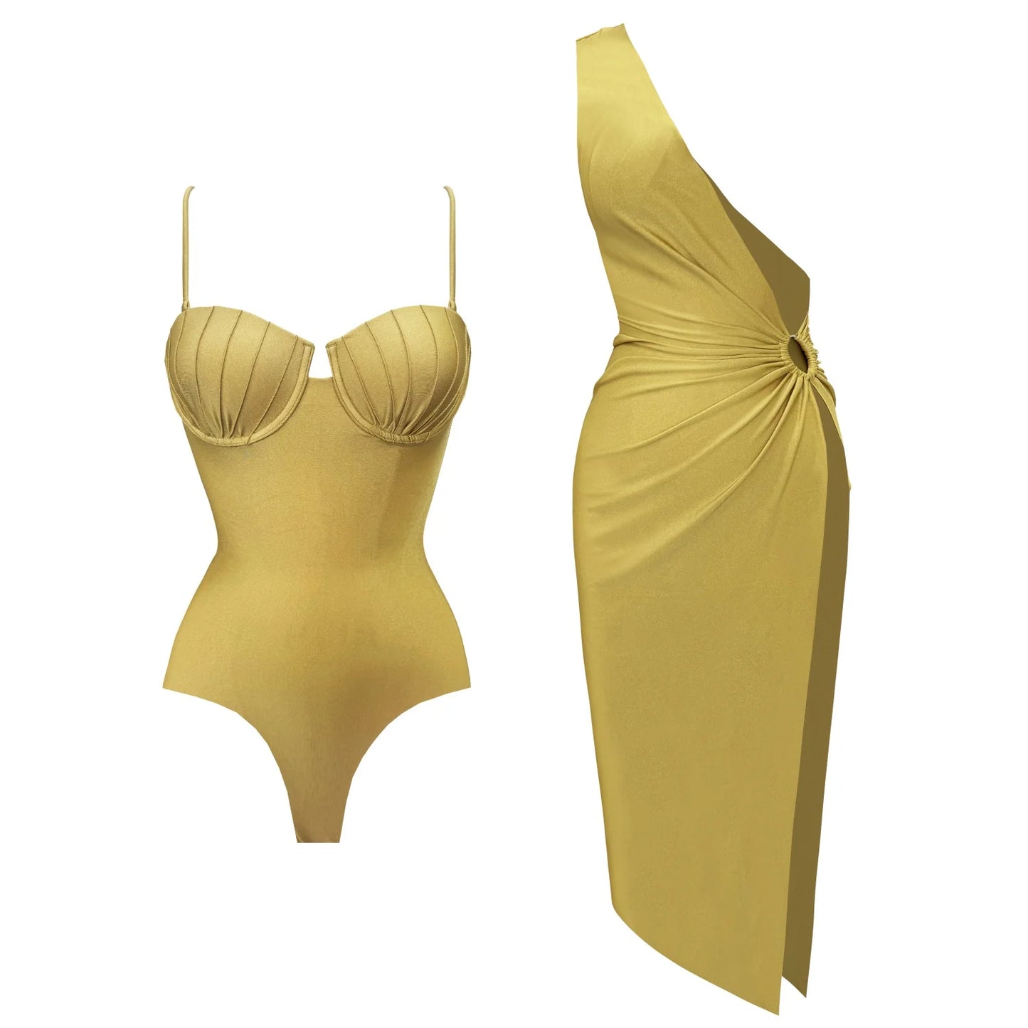 2025 Lotus Leaf Split Bikini