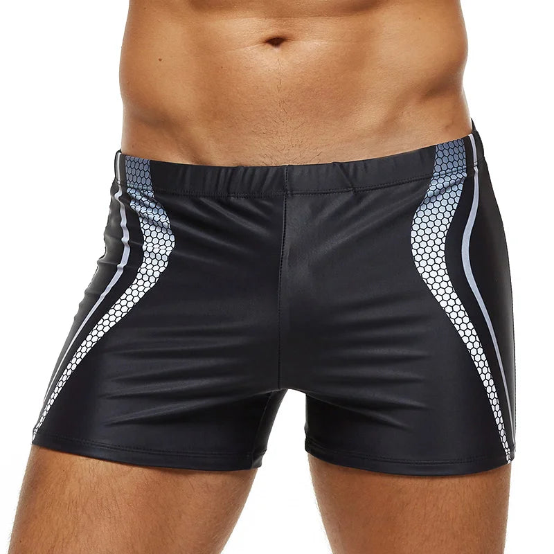 Men’s Adjustable Summer Swim Trunks