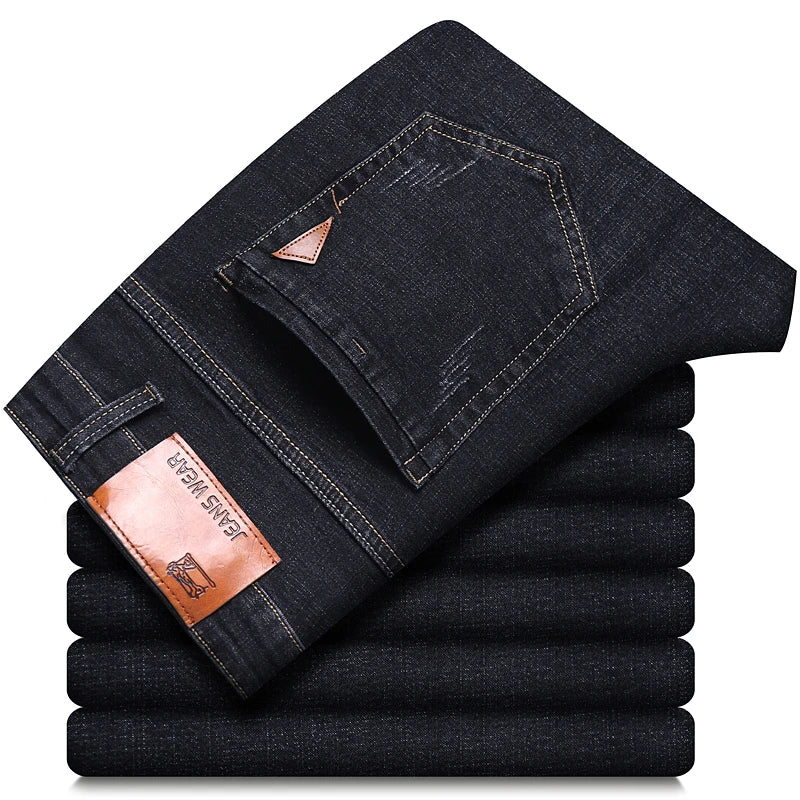Straight Stretch Classic Denim Jeans